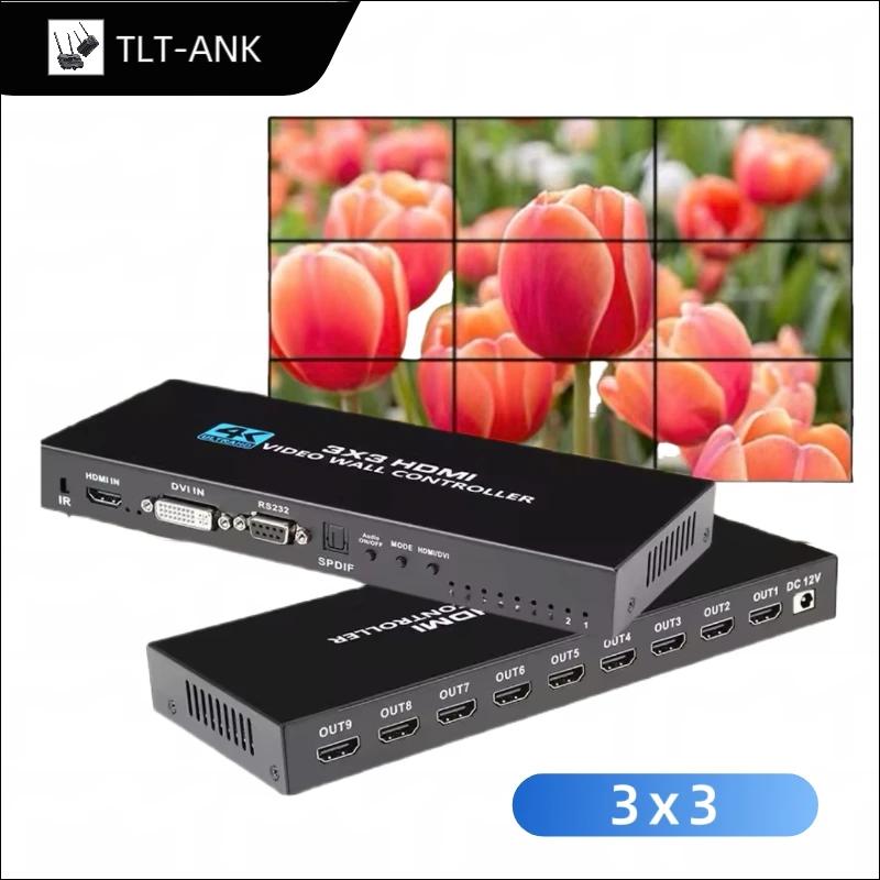 4K HDMI   Ʈѷ 3x3 HDMI DVI   ..