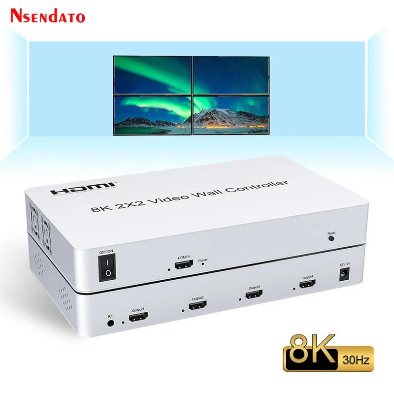 8K HDMI   Ʈѷ 2x2 4 TV Ƽ HDMI ..