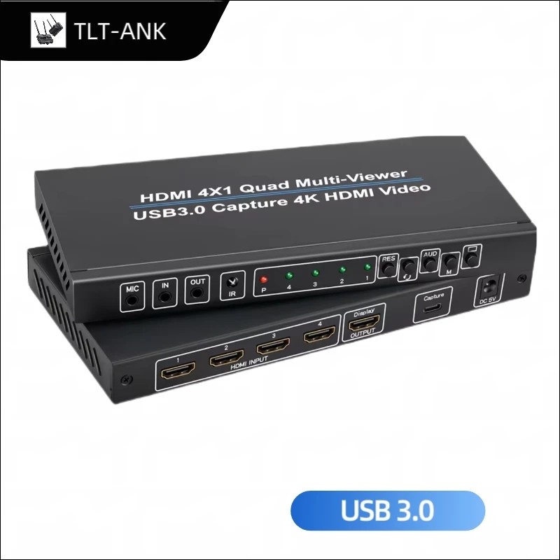 4x1 HDMI  Ƽ  4 in 1 Out HDMI ó(USB3...