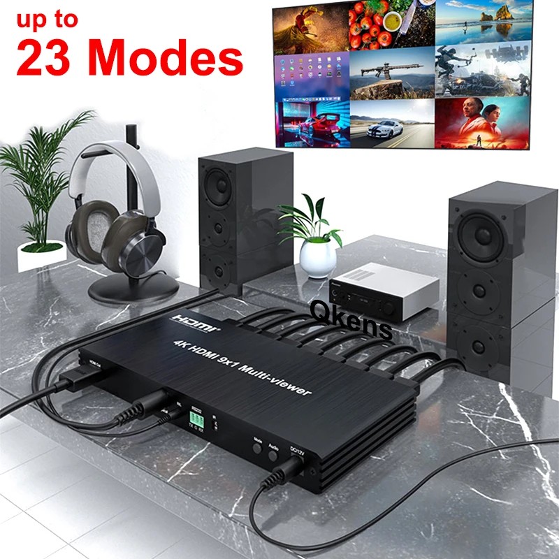4K 9x1 HDMI Ƽ  9 in 1 Out Seamless Switch HDM..